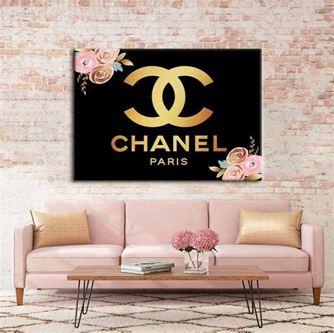 chanel wall canvas art|chanel decorative art.